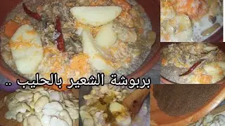 بربوشة الشعير🌾بالحليب والخليع (الڨديد)..الفول اليابس والكليلةوالفلفل حار مقلي🔥🌶️بنننة(وصفات جداتنا)