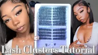 LASH CLUSTERS TUTORIAL ♡ | Geeneiya Pre-made Cat Eyelashes Set 🌸