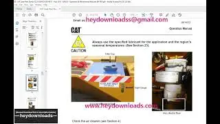 CAT Operation Manual  CL210 Load Haul Dump BI014572