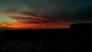 Red sky after sunset - #Timelapse