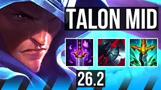 TALON vs AKSHAN (MID) | Good KDA: 15/1/5 | KR Challenger | 26.2