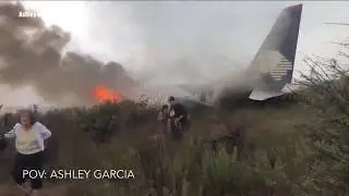 VIDEO: Cellphone footage shows inside of airplane during crash in Mexico | ABC7