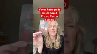 Venus Retrograde Love Card for Pisces, Cancer & Scorpio #watersigns #love #fortuneteller