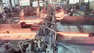 27 Sq Rolling mill Production process #rollingmill #steelindustry #factory #steelmanufacturing 