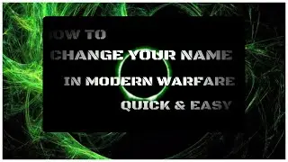 How to change your name in Modern Warfare