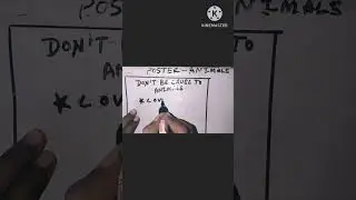 #mpeducation #mpboard #poster #animal poster #class 12th English poster #how to make poster onanimal