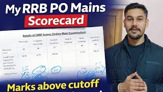 MY RRB PO MAINS SCORECARD 2025 || CLEARED CUTOFF BUT NOT SELECTED FOR INTERVIEW || #rrbpo #rrb