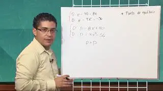 Ejemplos de la función de oferta, demanda y punto de equilibrio del mercado Sesión 3