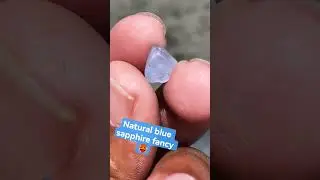 Natural blue sapphire fancy stone 🥵 #gemstone #crystals #shorts