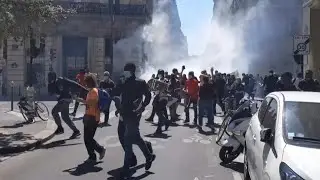 In Paris, clashes during a demonstration in support of migrants held in detention centres | AFP