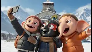 trip of monkey and photo shoot#ai #ytshorts 
