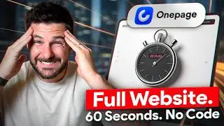Я создал сайт за 60 секунд с помощью Onepage AI