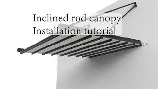 Cable-Stayed Double-Track Folding Canopy Installation Video #PVCpergola#pergola#awning