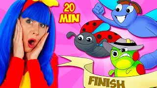 Wild Bugs Race + More | Nursery Rhymes & Kids Songs | Dominoki