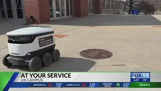 'At your service!': Robot food delivery system making its mark on UK's campus
