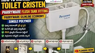 How to install Toilet Cristen|parryware flush tank Fitting|Parryware silmline economy single polymer