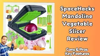 NEW SpaceHacks Mandoline Vegetable Slicer Review - Top 5 Best Versatile Choppers under $40