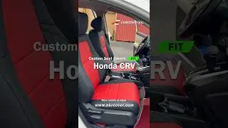 Custom-fit Honda: EKR custom red and black seat cover for Honda CRV