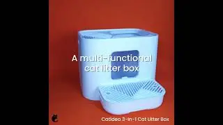 Catidea 3 in 1 Cat Litter Box