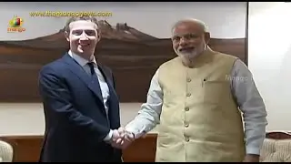 Facebook CEO Mark Zuckerberg meets PM Narendra Modi