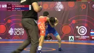 1/4 GR - 45 kg: R. OSMANOVIC (CRO) v. D. AGAEV (RUS)