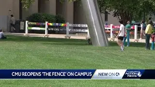 Carnegie Mellon University reopens fence to painted messages