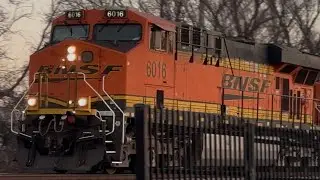 [2/1 BIRTHDAY RAILFANNING] 2 BNSF Manifest Trains pass the Madill Subdivision 