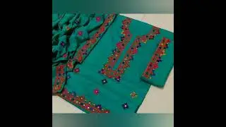limited stock #fancy makri tanka mirror Sindhi #handmade #3pc dress gala Daman work #selevs work tro
