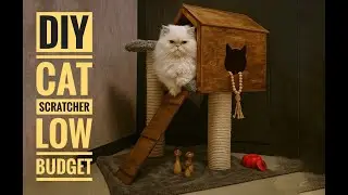 DIY Cat Scratcher & Playground 🐾 | Budget-Friendly Woodworking Project for Pet Lovers