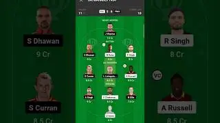 KOL VS PBKS match #dream11team #ipl2023 #video #shortsvideo #kolvspbks #glteam