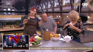 Puk Elgaard bruger nudler til brysterne