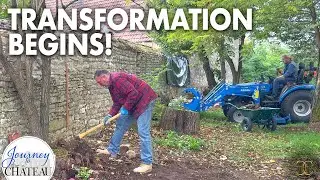 The TRANSFORMATION BEGINS! Landscaping the Chateau Park