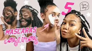 5 MÁSCARAS FACIAIS CASEIRAS! (nossa rotina skin care) feat. minha irmã #100kdaCa