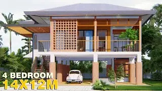 House with elevator w/ 4 Bedrooms 14x12m