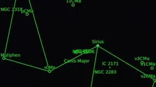 Sirius A & B In The Constellation Of Canis Major