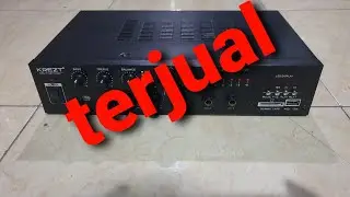 Tes power amplifier karaoke 3mic krezt ka-120