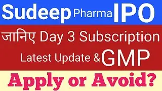 Sudeep Pharma IPO | Sudeep Pharma IPO Subscription GMP | Upcoming IPO 2025 | Stock Market Tak