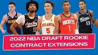 2022 NBA Draft Rookie Contract Extensions Reaction