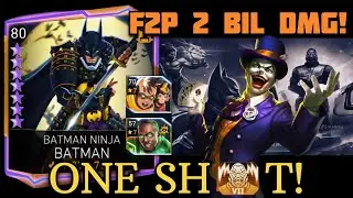 EASY ONE SHOT!🔥 Boss Last Laugh The JOKER by BN BATMAN H7 DOA Solo Raid in Injustice 2 Mobile 6.6