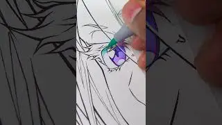 Drawing Rukia's Bankai 😱❤️ - Hakka no Togame - Bleach #art #coloring
