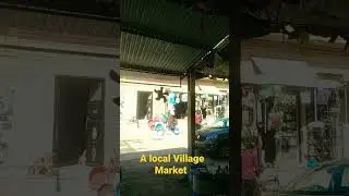 small village market view