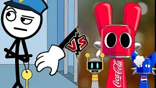Thief puzzle - stickman / run now 🆚 sprunki runner 3d 2048 Gameplay part 3