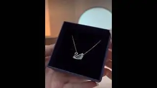 Swarovski swan necklace #swarovski #trending #makeup #viral