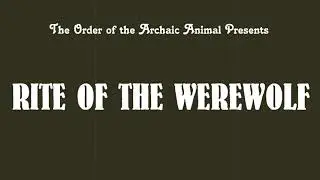 RITE OF THE WEREWOLF- Short Silent Film (2020) Jibberjazz
