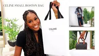 UNBOXING CELINE SMALL BOSTON BAG IN TRIOMPHE CANVAS  | MOD SHOTS #celine #celinebag #luxurybag
