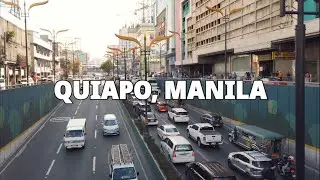 [4K] Walking around Quiapo | Old Downtown of Manila, Philippines | February 2023
