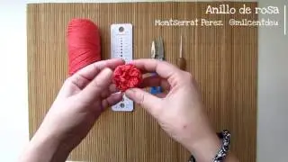 😊👍✨Cómo hacer un anillo de rosa en crochet.