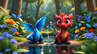 Four Little Dragons Blow Magic Fire + More Nursery Rhymes & Kids Songs