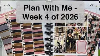 Планируйте вместе со мной &mdash; 4-я неделя 2026 года (наклейки Happy Planner Classic и Stellar Fox St...