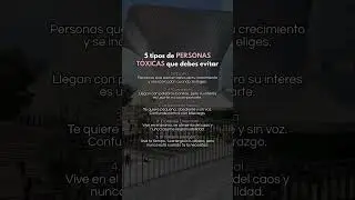 5 Tipos de personas t&oacute;xicas que debes evitar